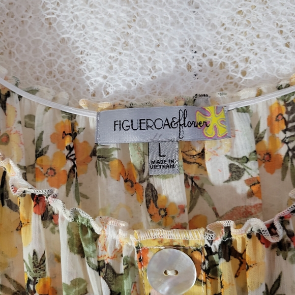 FIGUEROA & FLOWER Floral Dress in Yellow and Brown - Picture 2 of 11